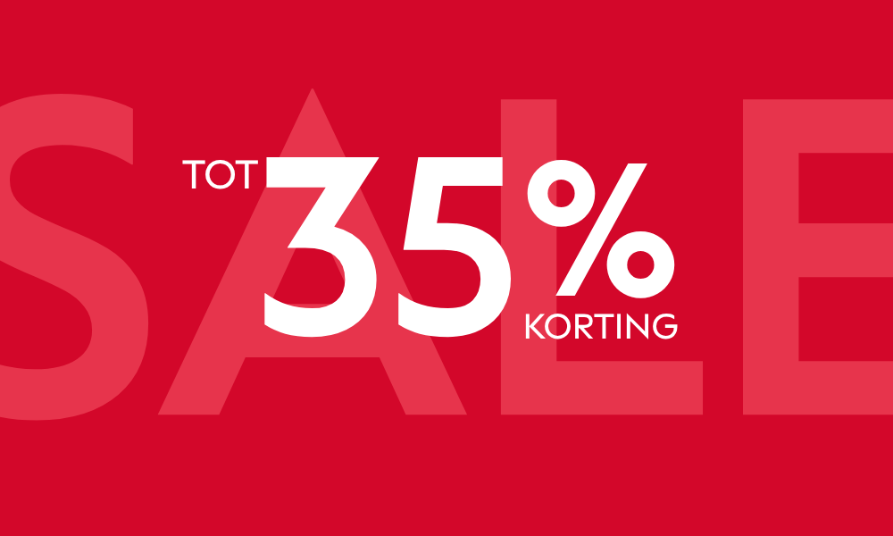 Sale tot 35% korting