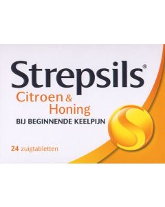 Strepsils Citroen Honing Zuigtabletten 36 stuks