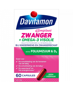 Davitamon Compleet Zwanger Omega-3 Visolie 60 Capsules