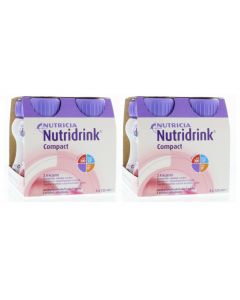 Nutridrink Compact Aardbei 4x125ml 2stuks