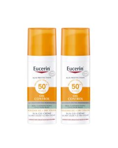 Eucerin Sun Oil Control Zonnebrand Gezicht - SPF 50+ - 2x50ml