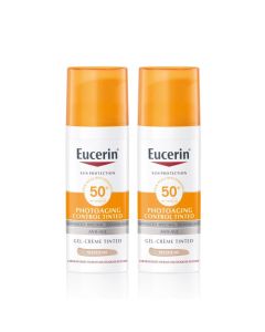 Eucerin Sun Photoaging Control CC Gel-Cream Medium SPF50+ - 2x50ml