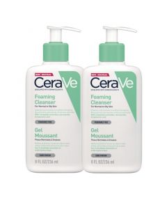 2x CeraVe Schuimende Reinigingsgel - voor normale tot vette huid - 236ml