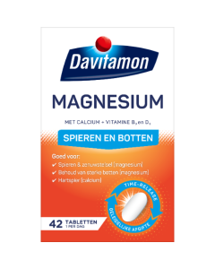 Davitamon Magnesium Tabletten met Calcium en Vitamine D 42st