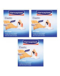 Hansaplast Elastic Family Pack 5mx6cm 3stuks