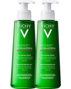 Vichy Normaderm Phytosolution Reinigingsgel - 2x400 ml - Onzuivere Huid