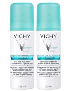 Vichy Deodorant Intense Transpiratie spray 48 uur anti-strepen - 2x125ml