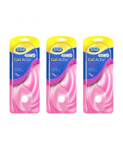 Scholl Inlegzolen GelActiv open schoenen 3x1 paar