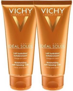 Vichy Ideal Soleil Zelfbruinende Melk Gezicht en Lichaam - 2x100ml