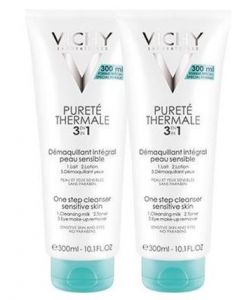 Vichy Pureté Thermale 3-in-1 Reinigingslotion - 2 x 300 ml - Make-up Verwijdering