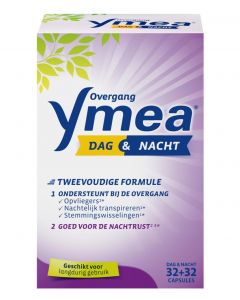 Ymea Overgang Dag & Nacht - Voedingssupplement menopauze - Overgang - 64 capsules