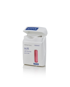 Vitis Floss Expanding Soft, Waxed, Mint, Roze