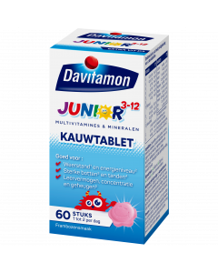 Davitamon Junior 3+ Kauwvitamines - Framboos