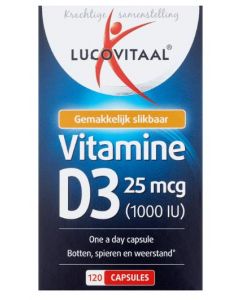 Lucovitaal Vitamine D3 Capsule 25MCG 
