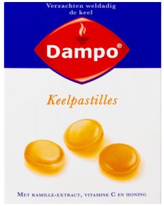 Dampo Keelpastilles Honing Vitamine C 24 stuks