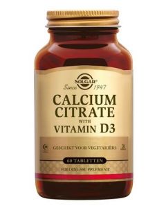 Solgar Calcium Citrate with Vitamin D-3 - 60 Tabletten