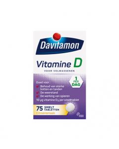 Davitamon Vitamine D Volwassen Smelttablet (10 µg)
