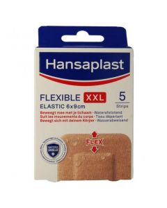 Hansaplast Flexible XXL 6 x 9cm - Flexibele Wondbescherming 5 Stuks