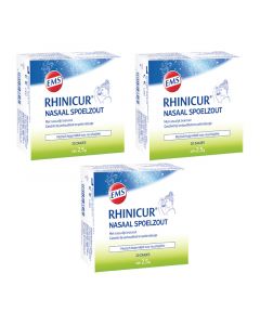 Rhinicur Nasaal Spoelzout Zakjes 3x20 stuks