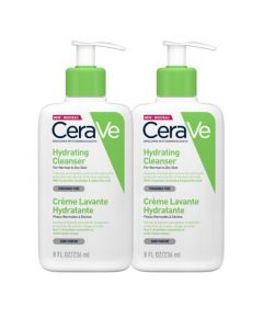 2x CeraVe Hydraterende Reinigingscrème - voor een normale tot droge huid - 236ml