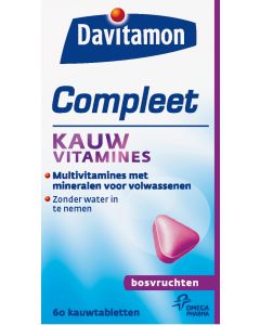 Davitamon Kauwvitamine Tabletten Aardbei