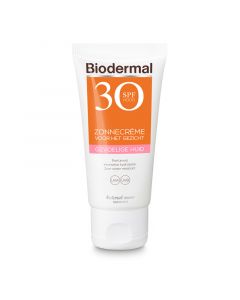Biodermal Zonnecrème Gevoelige Huid Gezicht SPF30