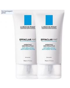 La Roche-Posay Effaclar Mat dagcrème - 2x40ml - Tegen zichtbare poriën