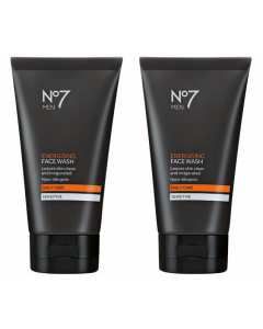 No7 Men Energising Face Wash 2x 150ml