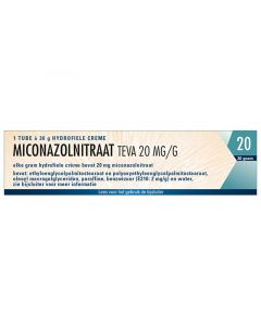 Miconazolnitraat Crème 20mg/g Teva 