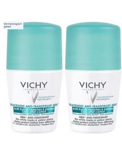 Vichy Deodorant Intense Transpiratie roller 48 uur anti-strepen - 2x50ml