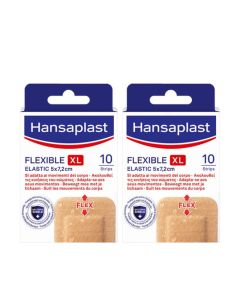 Hansaplast Flexible XL  2-pack - Pleisters - Voordeelverpakking van 2