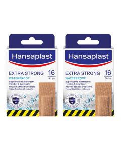 Hansaplast Extra Strong Waterproof - Pleisters - Voordeelverpakking van 2