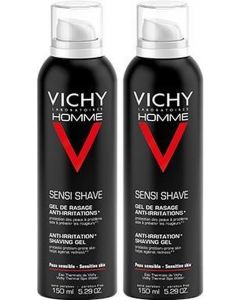 Vichy Homme Scheergel - 2x150 ml - Anti-irritatie - Voordeelpack