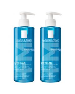 La Roche-Posay Effaclar Zuiverende Reinigingsgel +M - 2x400ml - onzuivere huid