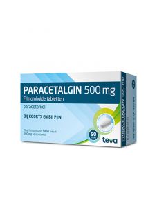 Teva Paracetalgin Tablet Filmomhuld 500mg