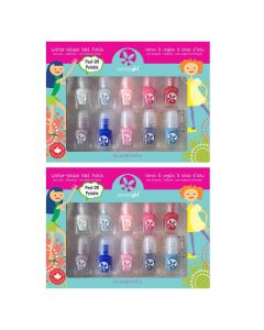 Suncoat Girl Veilige Kindernagellak Waterbasis - Stickertjes en Vijl - Flair & Fancy 2stuks
