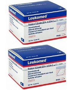 Leukomed eilandpleister steriel 5cm x 7,2cm 2stuks
