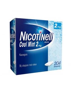 Nicotinell Kauwgom Cool Mint 2mg 204 stuks
