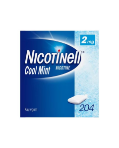 Nicotinell Cool Mint 2 mg kauwgom 204 stuks