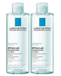 La Roche-Posay Effaclar Micellair Water - 2x400ml - reinigt vette huid