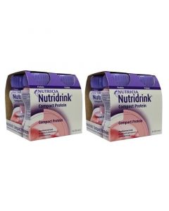Nutridrink Compact Protein Aardbei 4x125ml 2stuks