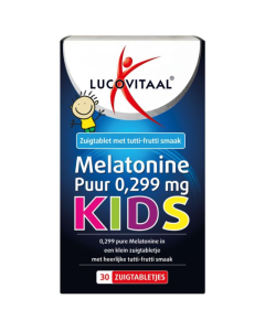 Lucovitaal Melatonine Puur 0,299 mg KIDS – 30 Zuigtabletten