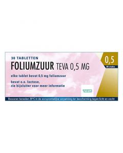 Teva Foliumzuur 0,5mg Tabletten EAG