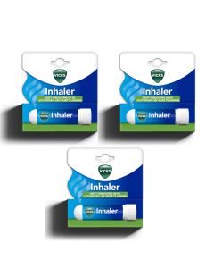 Vicks Inhaler - 3 stuks - Snelle Verlichting van Verstopte Neus