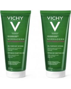 Vichy Normaderm Phytosolution Reinigingsgel - 2x200 ml - Onzuivere Huid