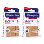 Hansaplast Elastic 1 m x 6 cm - Pleisters - Voordeelverpakking van 2