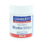 Lamberts Biotine Capsules 500mcg