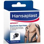 Hansaplast Sport Kinesiologie Tape Zwart 5mX50mm