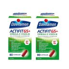 Davitamon Actifit 65+ Omega 3 Visolie capsules 2x80st