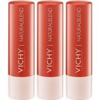 Vichy Naturalblend Lippenbalsem - Koraal - 3 stuks - Hydrateert
